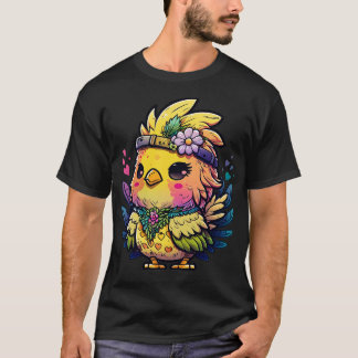 Camiseta Hippie de pollo 1