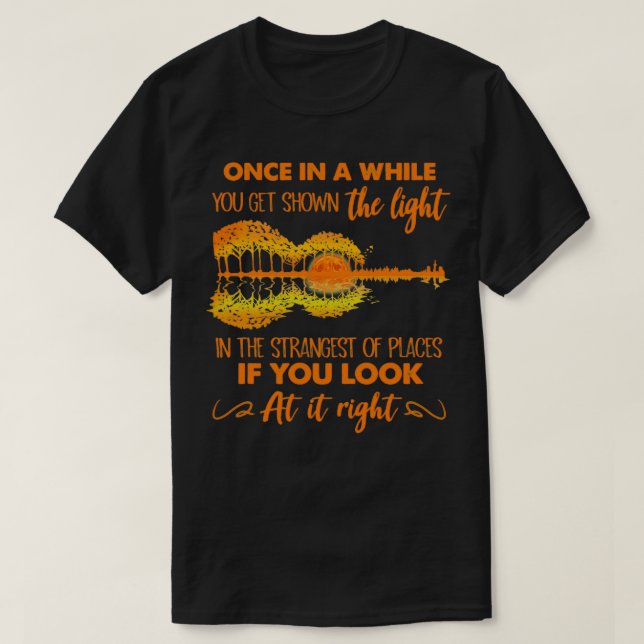 Camiseta Hippie De Vez En Cuando Se Muestra La Luz (Diseño del anverso)