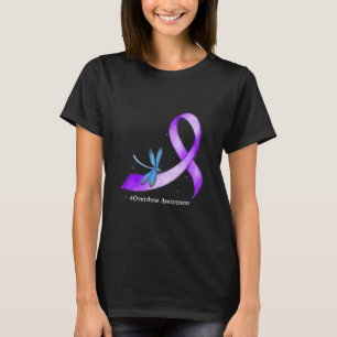 Camiseta Hippie Dragonfly Purple Ribbon Sobredosis