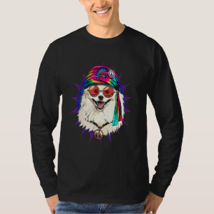 Camiseta Hippie Esquimal Americano Tie Dye Signo de Paz Psi