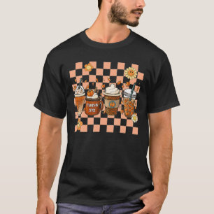 Camiseta Hippie Fall Coffee Pumpkin Spice Junkie Latte Autu