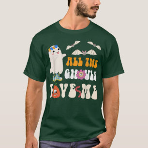 Camiseta Hippie Fantasma Todos los demonios me aman retro G