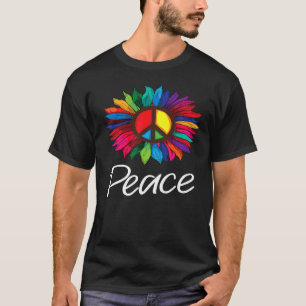 Camiseta Hippie Flor Paz Amor Feliz Alma 1
