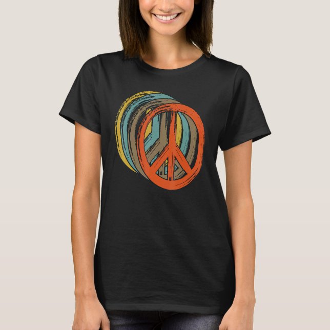 Camiseta Hippie Flor Paz Amor Feliz Alma 12 (Anverso)