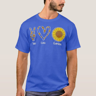 Camiseta Hippie Florisco Flor Floral Paz Amor Sunshine