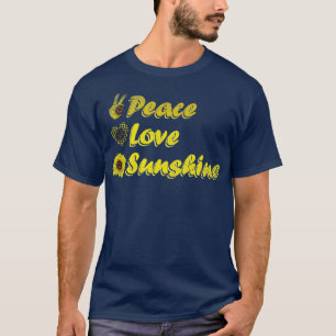 Camiseta Hippie Florisco Flor Paz Amor Sunshine Floral
