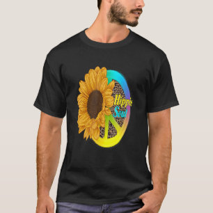 Camiseta Hippie Flower Peace Love Happy Soul
