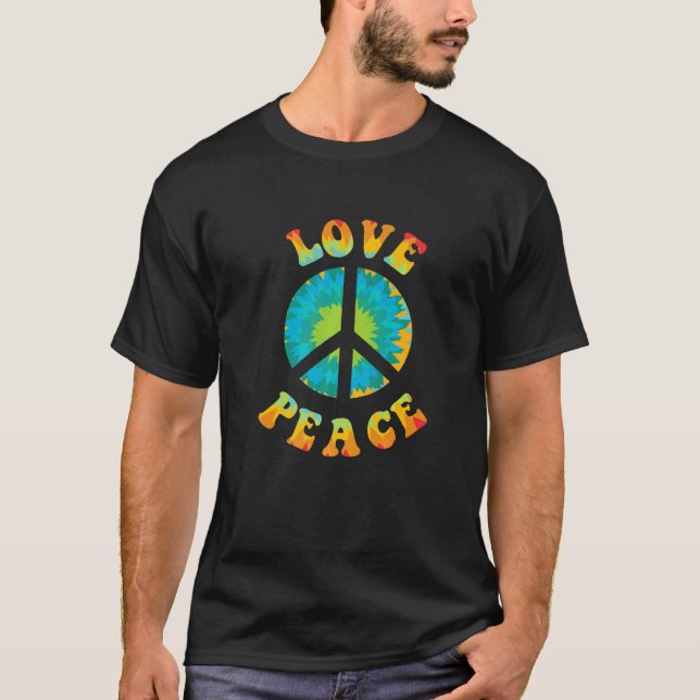Camiseta Hippie Flower Peace Love Happy Soul (Anverso)