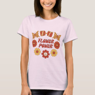Camiseta Hippie Flower Power Tshirt, Festival