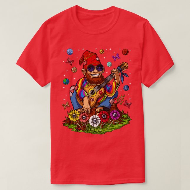 Camiseta Hippie Gnome (Diseño del anverso)