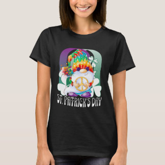 Camiseta Hippie Gnomes Peace Gnome Tie Dye St Patricks Day