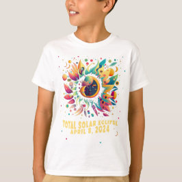 CAMISETA HIPPIE GYPSY PSYCHEDELIC TOTAL SOLAR ECLIPSE 2024