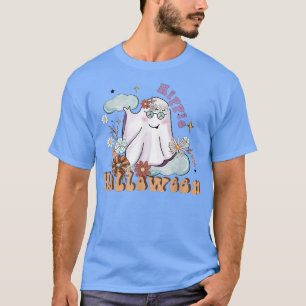 Camiseta Hippie Halloween Ghost 60s 70s Costume Groovy Spoo