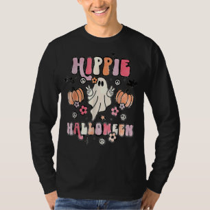 Camiseta Hippie Halloween Ghost 60s 70s Costume Groovy Spoo