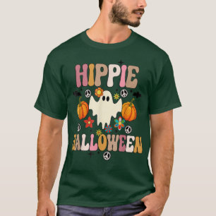 Camiseta Hippie Halloween Ghost 60s 70s Costume Groovy Spoo