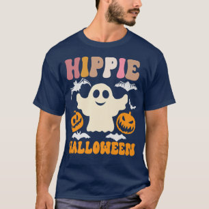 Camiseta Hippie Halloween Ghost 60s 70s Costume Groovy Spoo