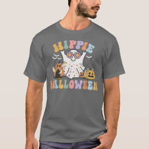 Camiseta Hippie Halloween Ghost 60s 70s Costume Groovy Spoo
