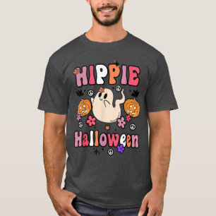 Camiseta Hippie Halloween Ghost 60s 70s Costume Groovy Spoo