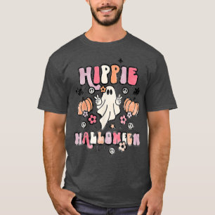 Camiseta Hippie Halloween Ghost 60s 70s Costume Groovy Spoo