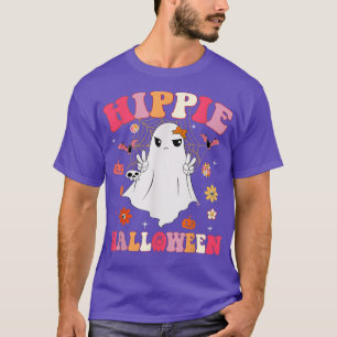 Camiseta Hippie Halloween lindo fantasma Spookkin Groovy