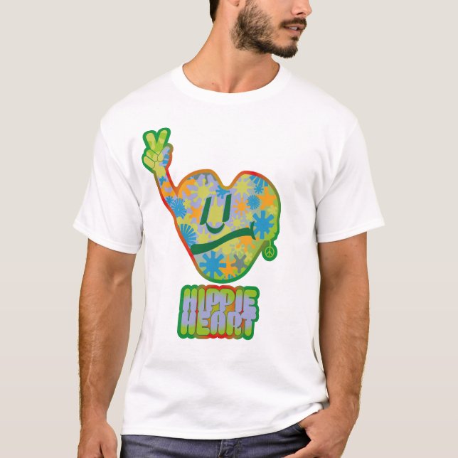 Camiseta Hippie Heart ICON 2024 BY MASANSER (Anverso)