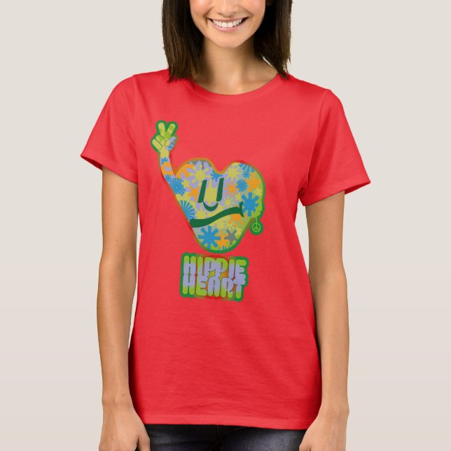 Camiseta Hippie Heart ICON 2024 BY MASANSER (Anverso)