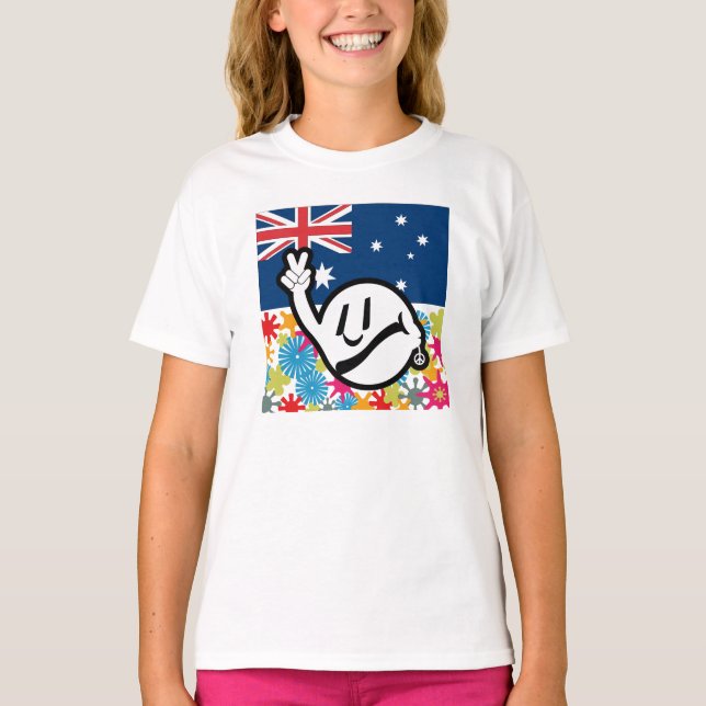 Camiseta HIPPIE ICON BY MASANSER AUSTRALIA PIxELAT (Anverso)