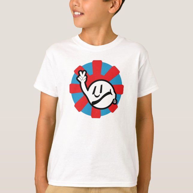 Camiseta HIPPIE ICON flowers 2023 BY MASANSER (Anverso)