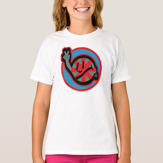 Camiseta HIPPIE ICON flowers FACE 2023 BY MASANSER (Anverso)