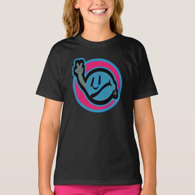 Camiseta HIPPIE ICON flowers FACE 2023 BY MASANSER (Anverso)