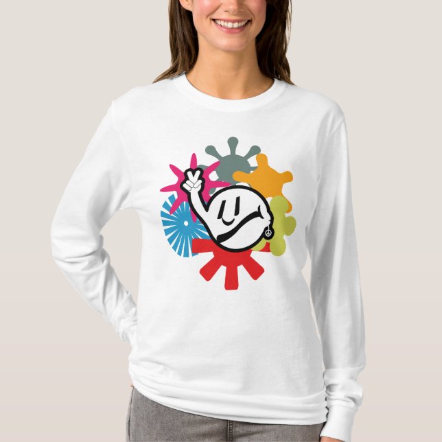 Camiseta HIPPIE ICON lines ver 2023 BY MASANSER (Anverso)