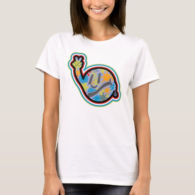 Camiseta HIPPIE ICON lines ver 2023 BY MASANSER (Anverso)