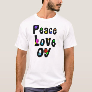 Camiseta hippie judía de Peace Love Oy