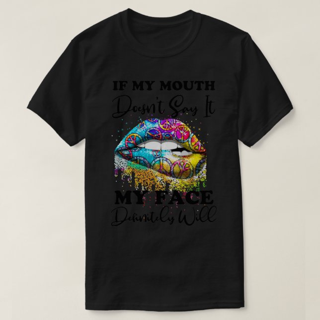Camiseta Hippie Lip (Diseño del anverso)