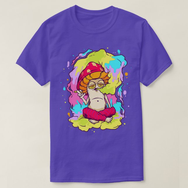 Camiseta Hippie Magic Mushroom Funguor Psilocybin Cottageco (Diseño del anverso)