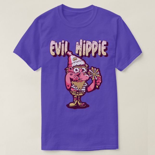 Camiseta Hippie malo (Diseño del anverso)