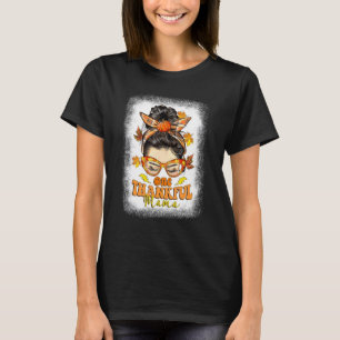 Camiseta Hippie Messy Bun One Agradecido Mamá Calabaza Cae 