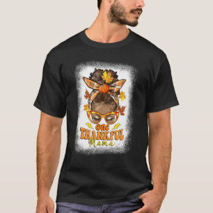 Camiseta Hippie Messy Bun One Agradecido Mamá Calabaza Cae 