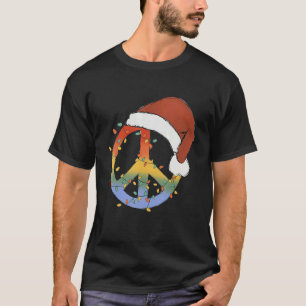 Camiseta Hippie Navidades Paz Firma timbre ligero moro Ch