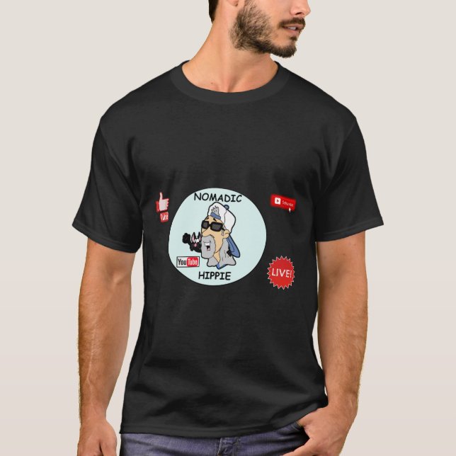 Camiseta hippie nómada (Anverso)