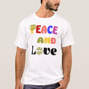 Camiseta Hippie Peace and Love