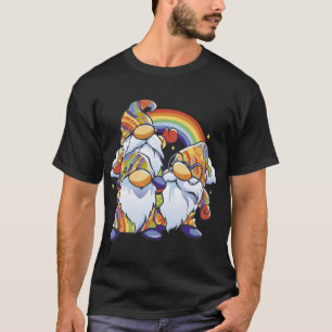 Camiseta Hippie Personalizado Gnome Naturaleza arco iris