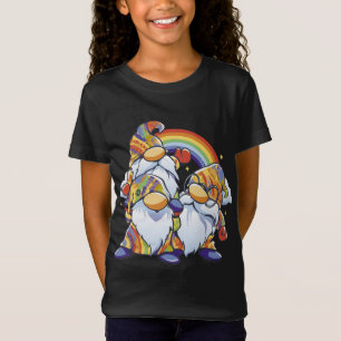 Camiseta Hippie Personalizado Gnome Naturaleza arco iris