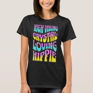 Camiseta Hippie Retro Chakra Vi, amante del cristal alto
