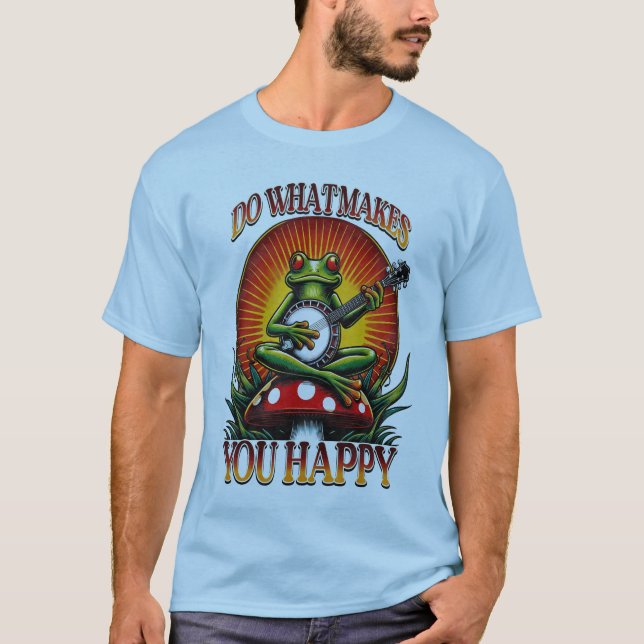 Camiseta Hippie retro: Sesión de improvisación de escarcha  (Anverso)