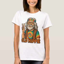 Camiseta Hippie Retro - Signo de paz vintage