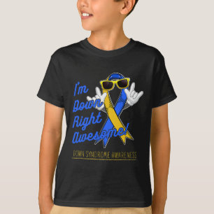 Camiseta Hippie Ribbon estoy abajo Síndrome de Down