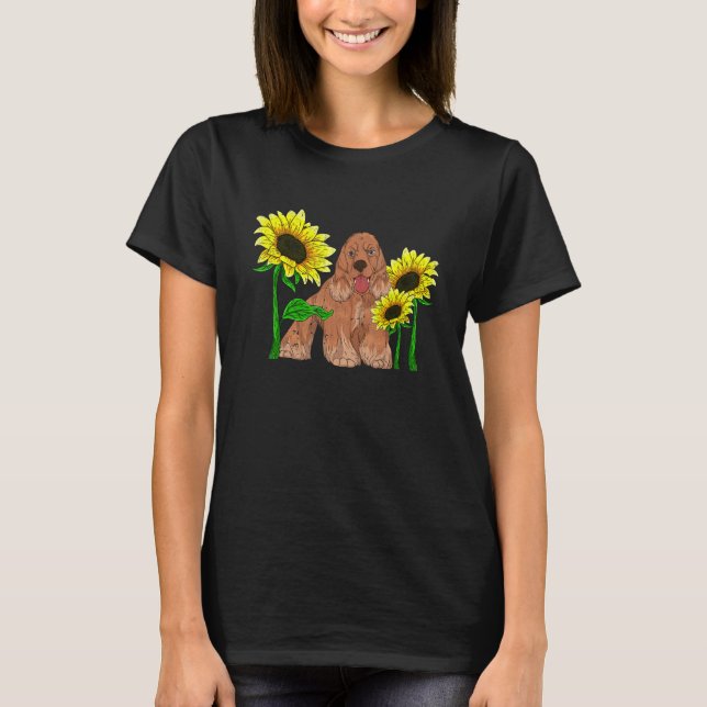 Camiseta Hippie Sunflower Blossom Perro Dueño Coco Spa (Anverso)