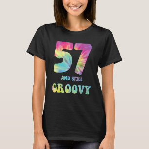 Camiseta Hippie Tie Dye 57 Y Todavía Groovy 57 cumpleaños 6