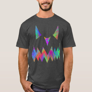 Camiseta Hippie TieDye Jack O' Lantern Cute Pumpkin Face Ha